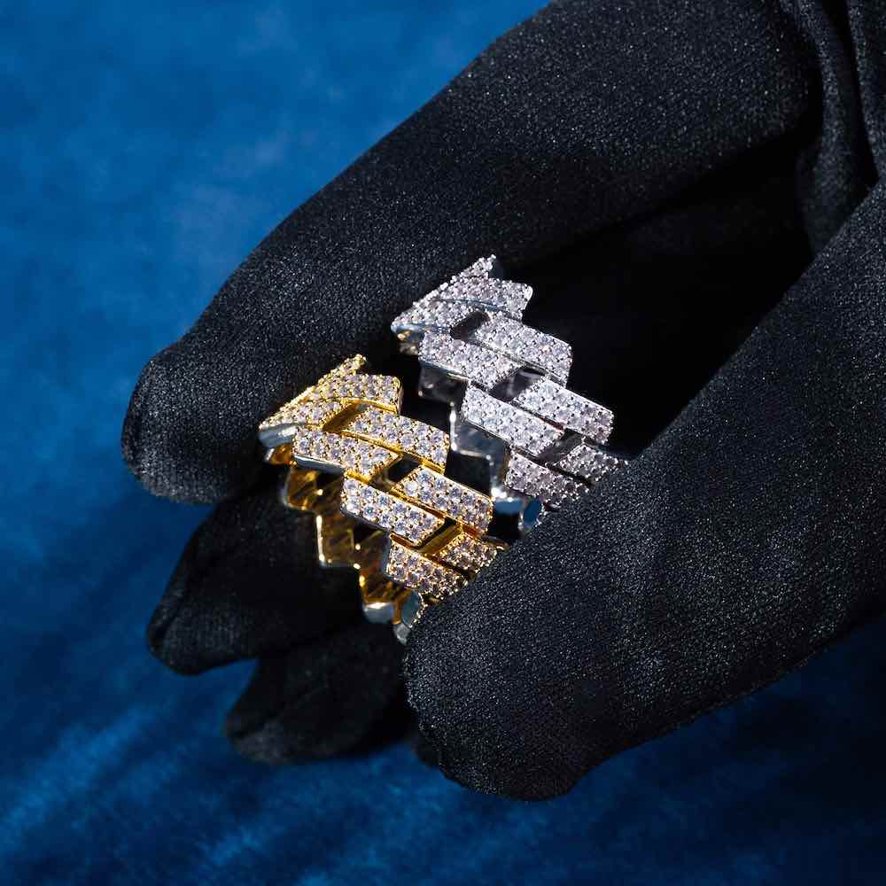 Cuban Gold Rings Women | Cuban Link Mens Ring | Zircon Accessories | Finger  Accessories - Rings - Aliexpress
