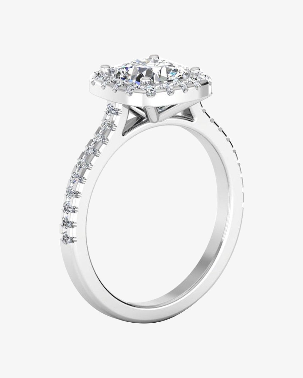 cushion halo moissanite engagement ring icecartel angle