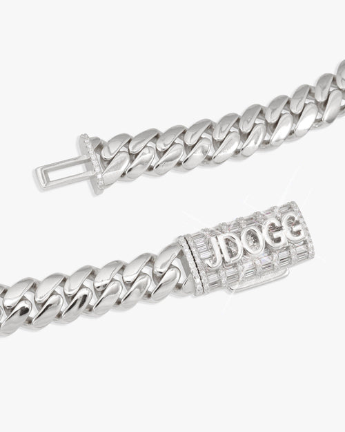 custom clasp 12mm moissanite miami cuban link chain 14k gold icecartel px white clasp