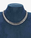 CUSTOM CLASP 12MM Moissanite Miami Cuban Link Chain 14K Gold - White Gold