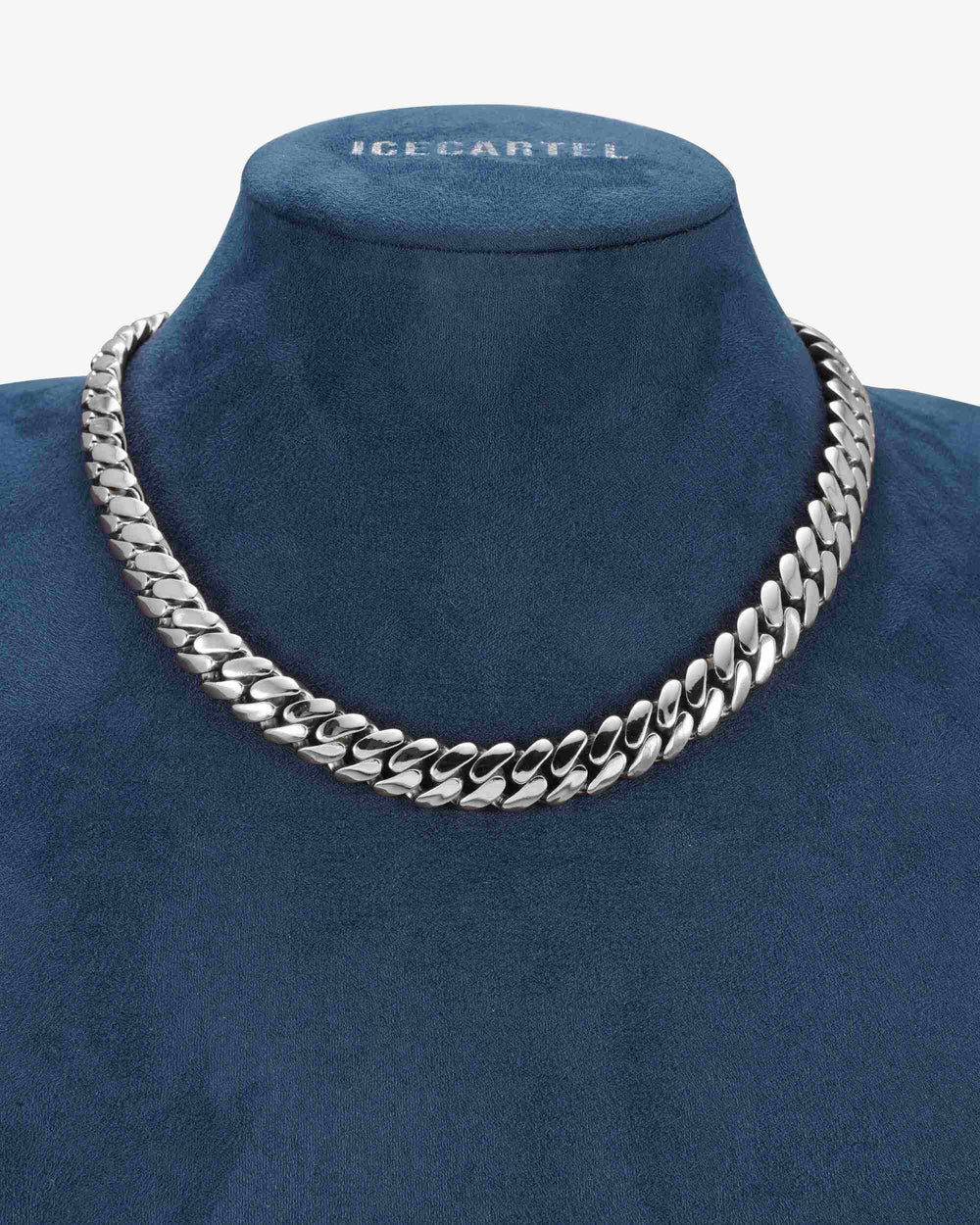 CUSTOM CLASP 12MM Moissanite Miami Cuban Link Chain 14K Gold - White Gold