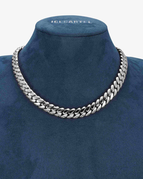 custom clasp 12mm moissanite miami cuban link chain 14k gold icecartel px white display