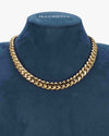 CUSTOM CLASP 12MM Moissanite Miami Cuban Link Chain 14K Gold - Yellow Gold