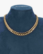 CUSTOM CLASP 12MM Moissanite Miami Cuban Link Chain 14K Gold - Yellow Gold