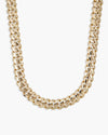 CUSTOM CLASP 12MM Moissanite Miami Cuban Link Chain 14K Gold - Yellow Gold
