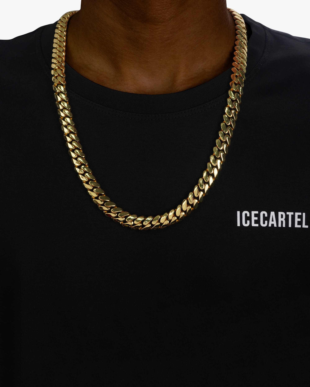 CUSTOM CLASP 12MM Moissanite Miami Cuban Link Chain 14K Gold - Yellow Gold