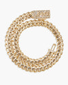 CUSTOM CLASP 12MM Moissanite Miami Cuban Link Chain 14K Gold - Yellow Gold