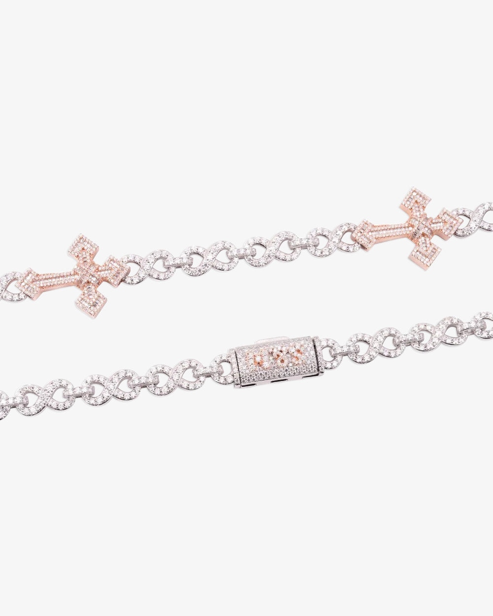 custom clasp 15mm infinity link cross chain icecartel clasp