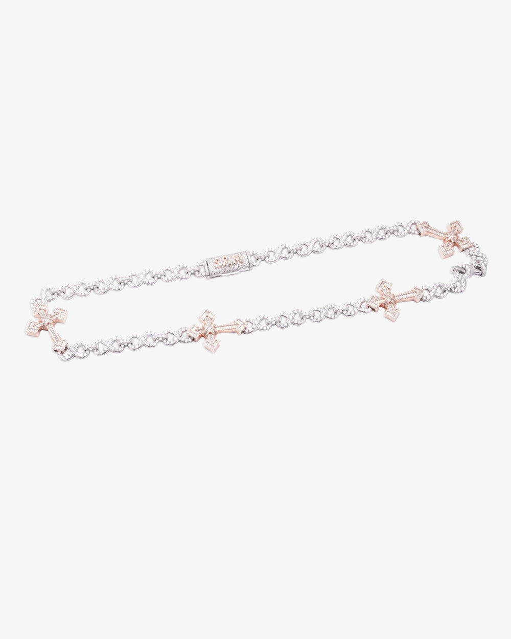 custom clasp 15mm infinity link cross chain icecartel flat