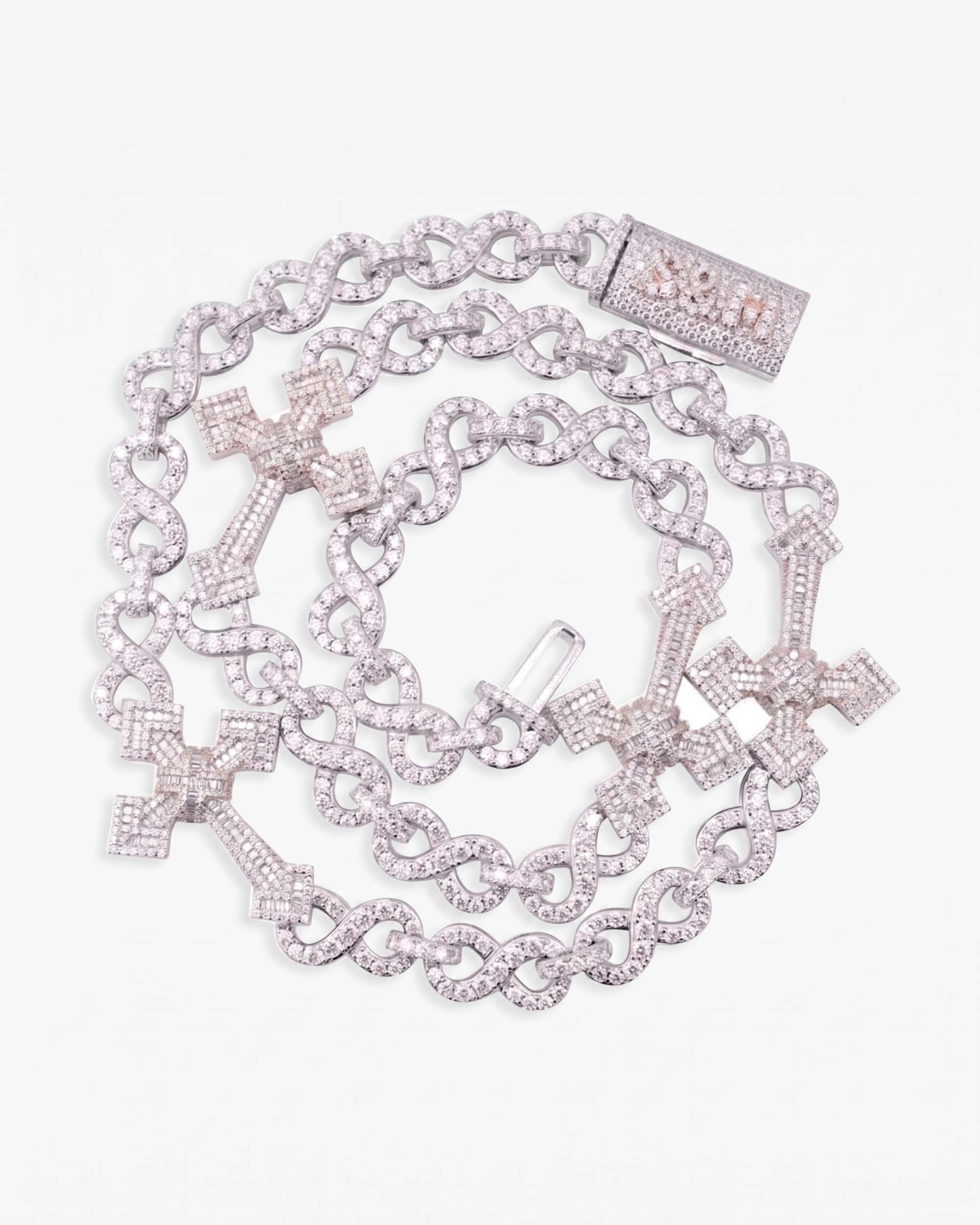 CUSTOM CLASP 15MM Infinity Link Cross Chain