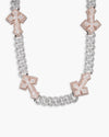 CUSTOM CLASP 15MM Moissanite Baguette Cross Miami Cuban Link Chain 14K Gold - White Gold