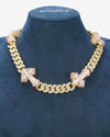 CUSTOM CLASP 15MM Moissanite Baguette Cross Miami Cuban Link Chain 14K Gold - Yellow Gold
