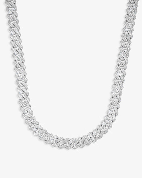 custom clasp 2 row 10mm moissanite cuban link chain 14k gold icecartel px main