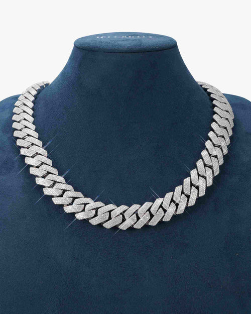 custom clasp 4 row 20mm moissanite cuban link chain 14k gold icecartel px new neck