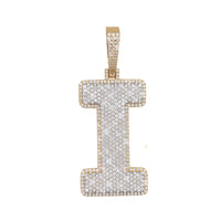 custom i moissanite letter pendant 14k gold icecartel main
