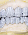 Custom Letter Moissanite Grillz - White Gold