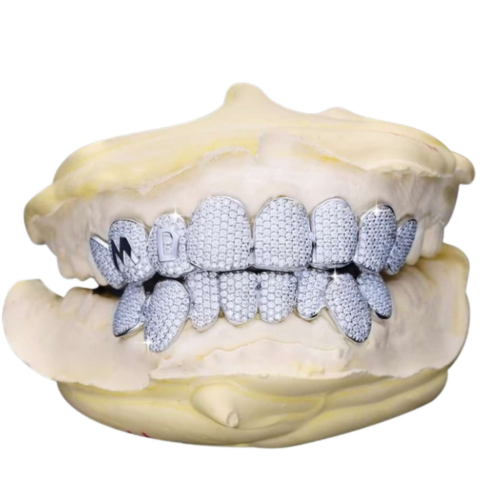 Custom letter moissanite grillz icecartel