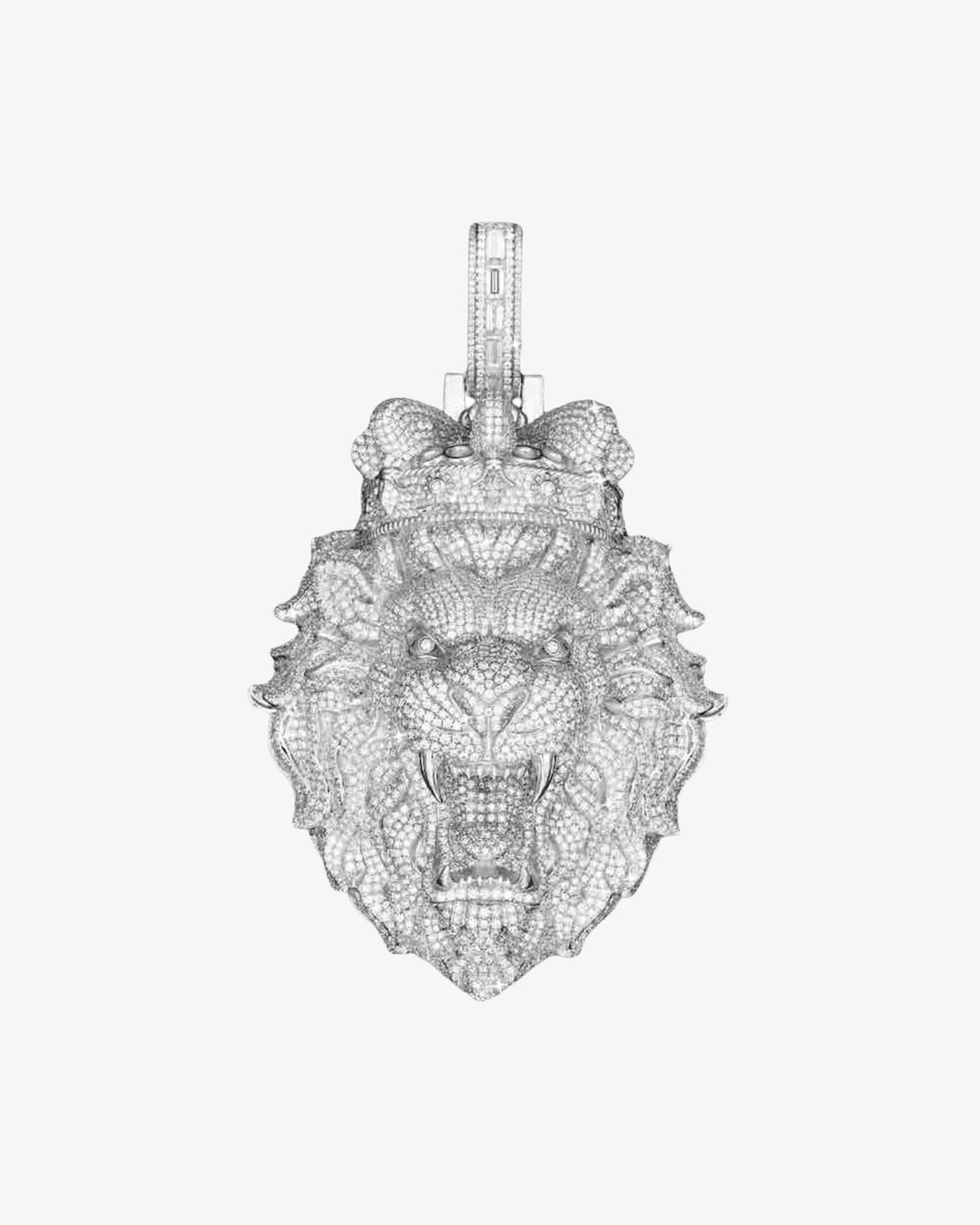Custom Lion Head Pendant 14K Gold