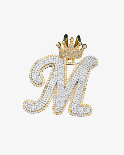 Custom M Moissanite Pendant icecartel