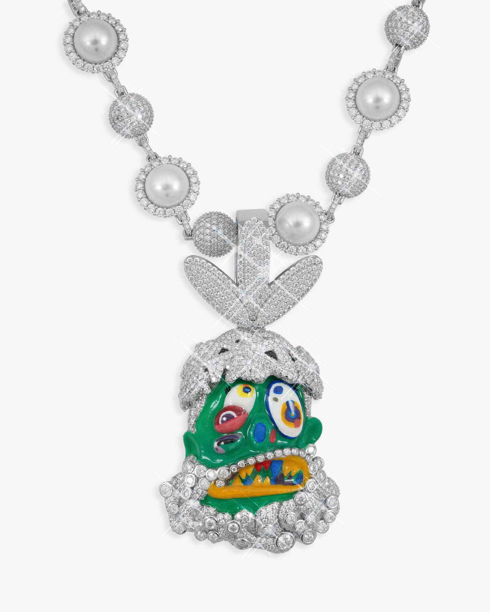 custom moissanite cactus jack inspired murakami pendant 14k gold icecartel main