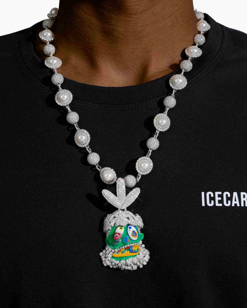custom moissanite cactus jack inspired murakami pendant 14k gold icecartel model