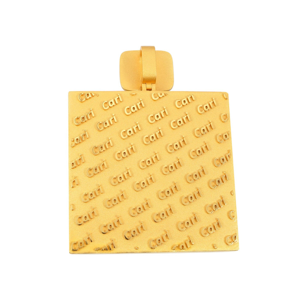 custom moissanite city pendant 14k gold icecartel back