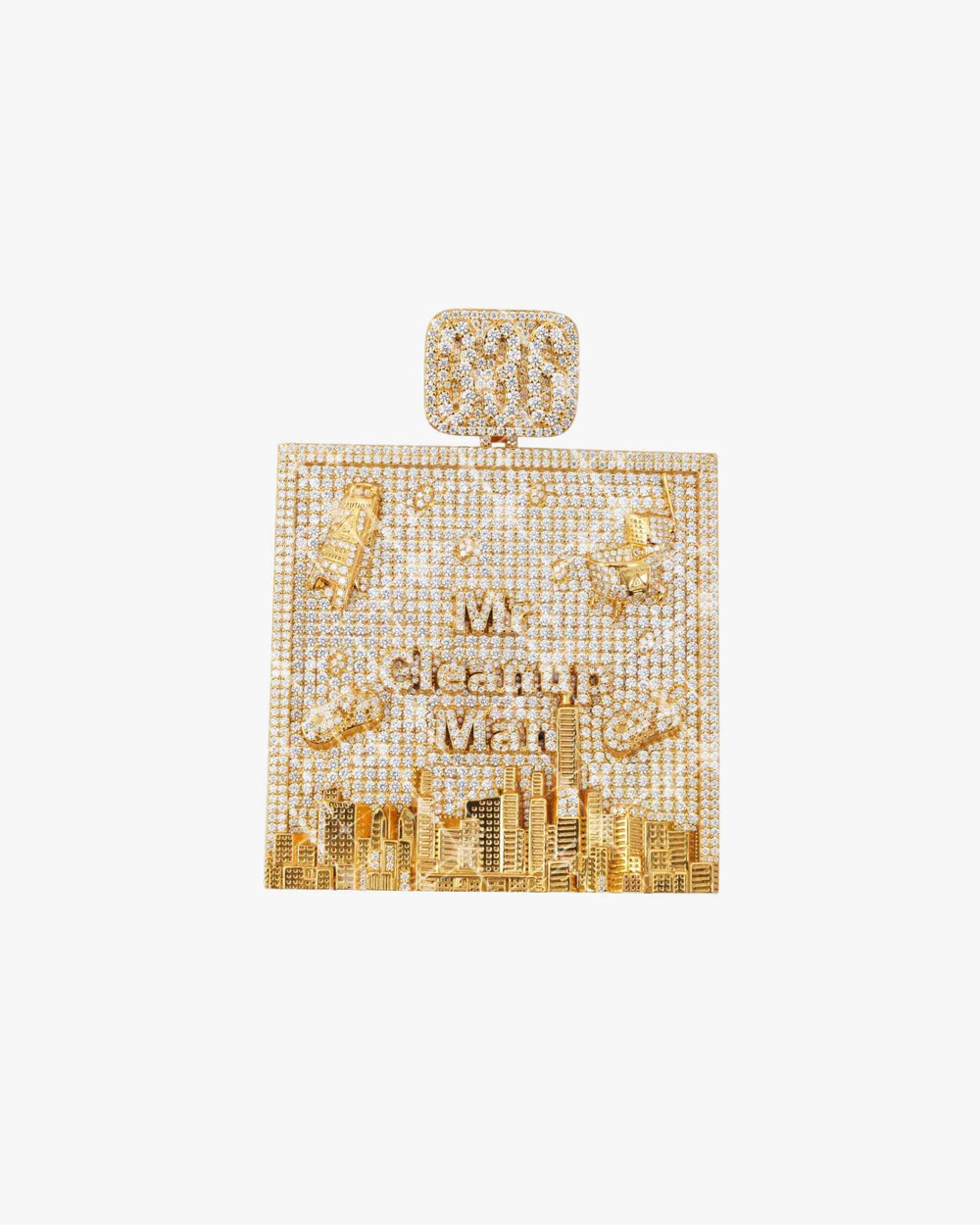 custom moissanite city pendant 14k gold icecartel main