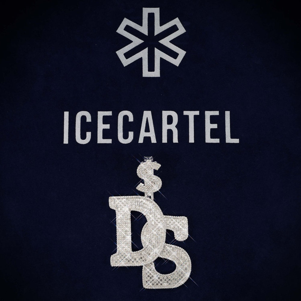 custom moissanite dollar ds pendant icecartel