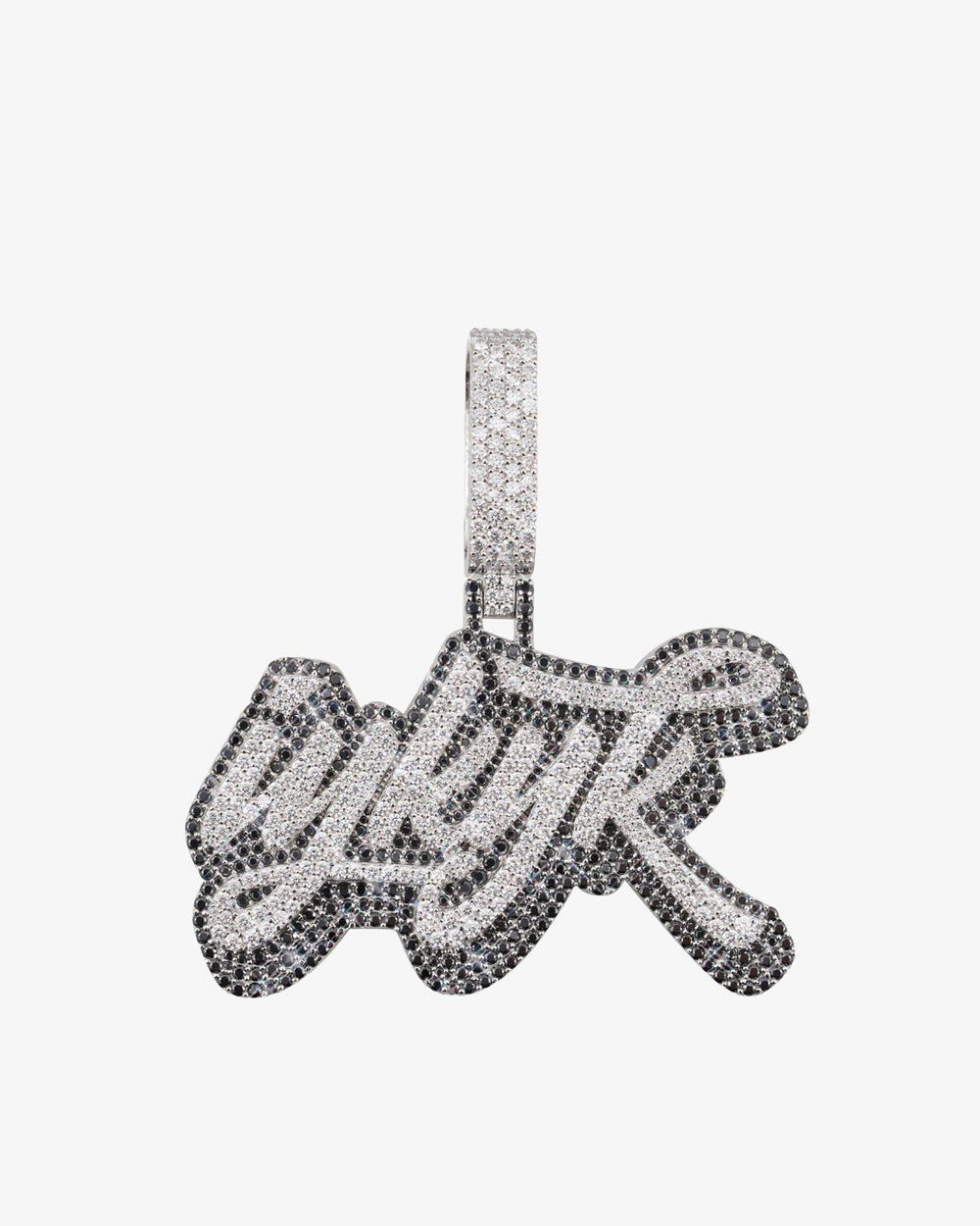 custom moissanite iykyk name pendant 14k gold icecartel