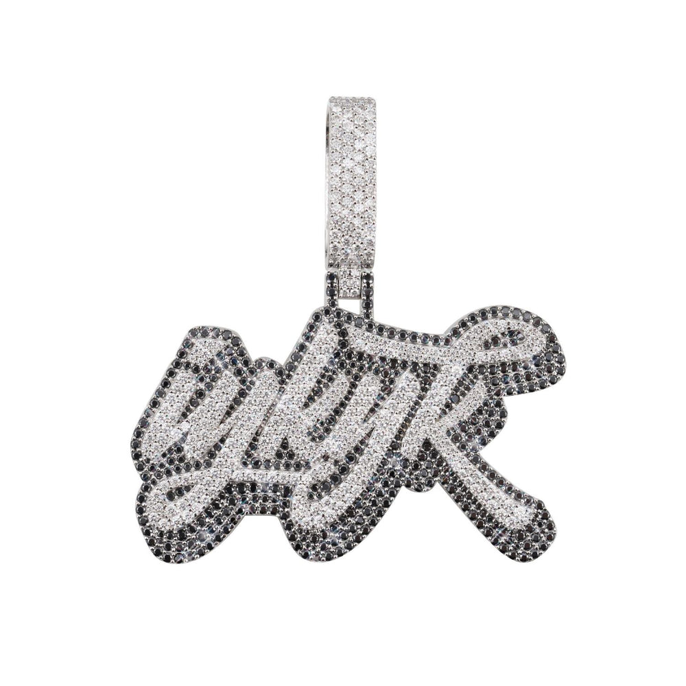 custom moissanite iykyk name pendant 14k gold icecartel