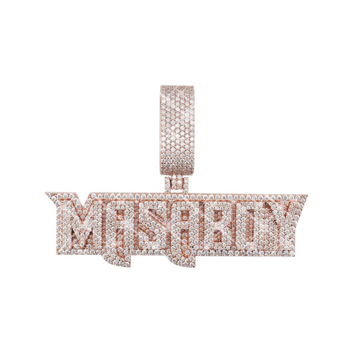 custom moissanite masaboy name pendant 14k gold icecartel