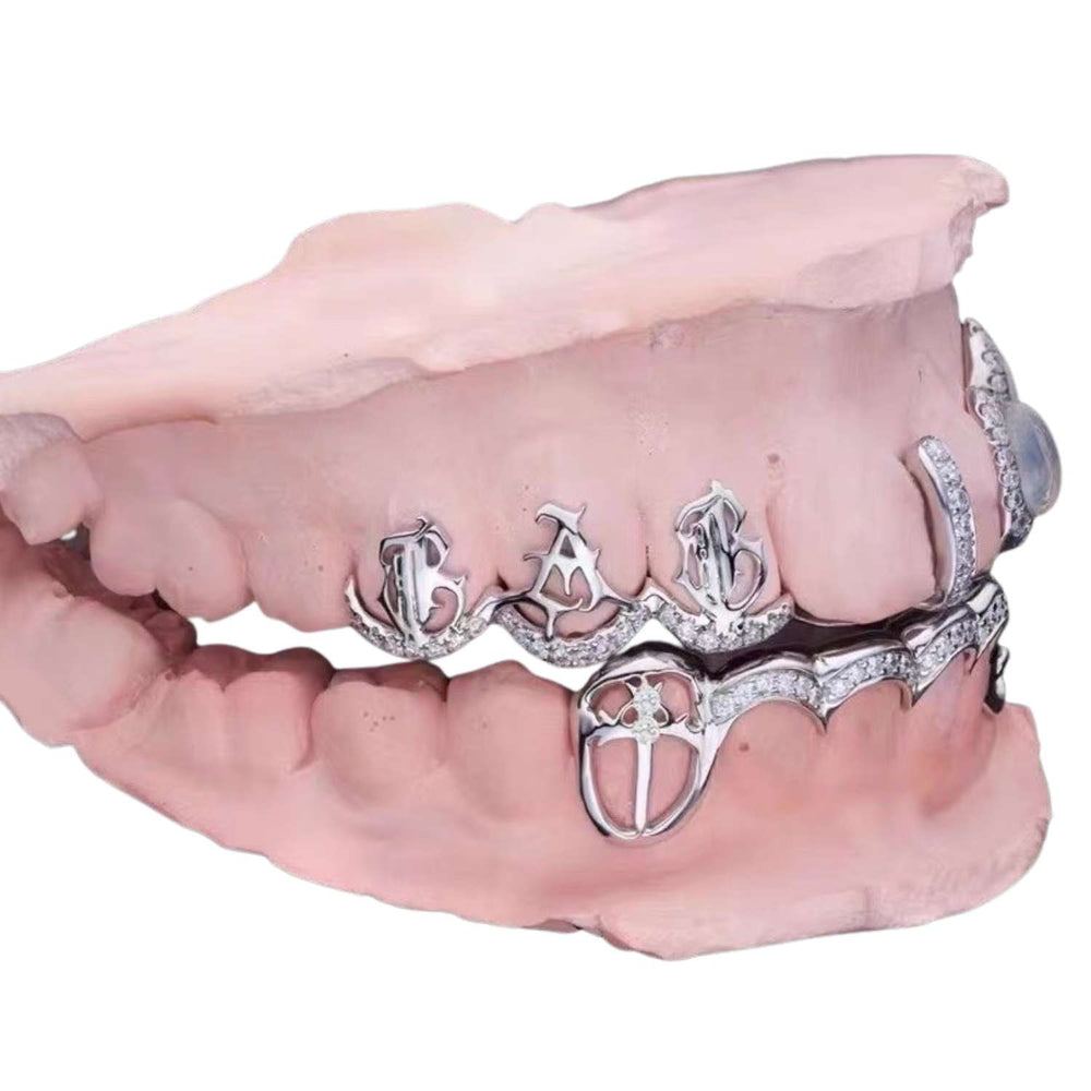 Custom Moissanite Opal Grillz side 2 icecartel