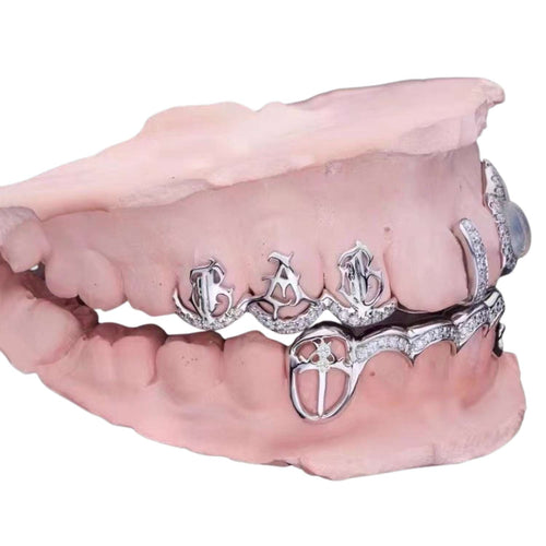 Custom Moissanite Opal Grillz side 2 icecartel