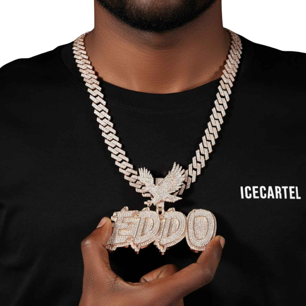 custom moissanite pendant eddo rose gold icecartel model1