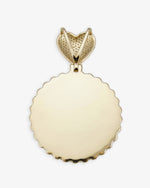 Custom Moissanite Photo Pendant 14K Gold - Yellow Gold