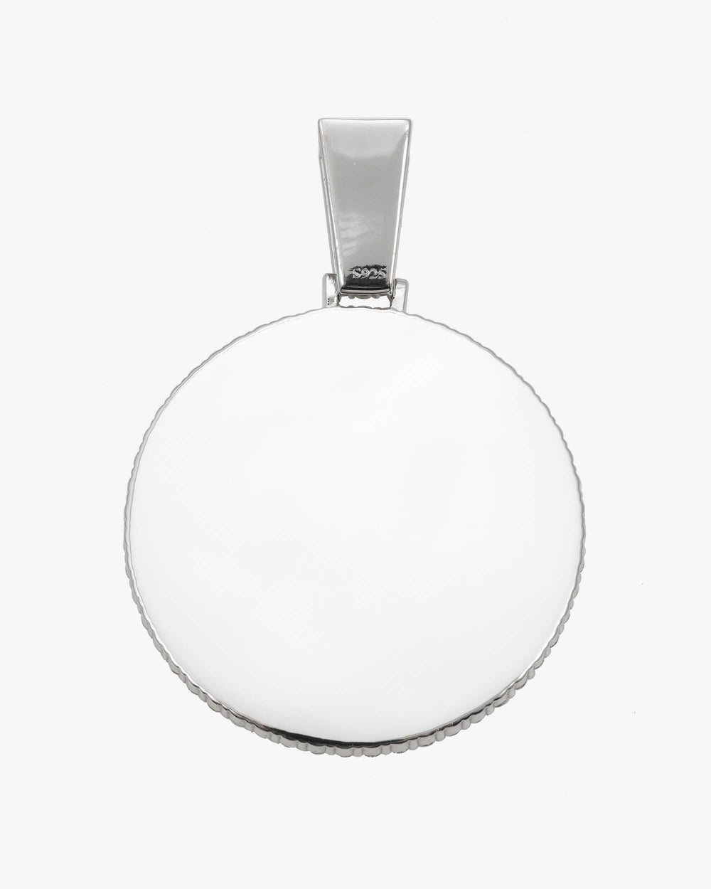 Custom Moissanite Picture Pendant 14K Gold - White Gold