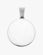 Custom Moissanite Picture Pendant 14K Gold - White Gold