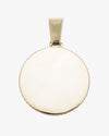 Custom Moissanite Picture Pendant 14K Gold - Yellow Gold