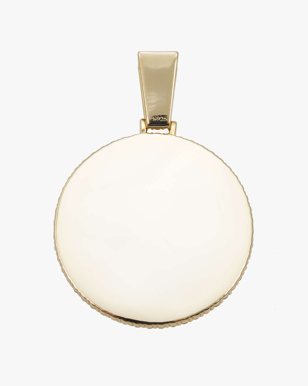 Custom Moissanite Picture Pendant 14K Gold - Yellow Gold