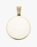 Custom Moissanite Picture Pendant 14K Gold - Yellow Gold