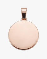 Custom Moissanite Picture Pendant 14K Gold - Rose Gold