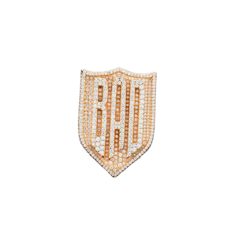 custom moissanite ring rose gold design front1