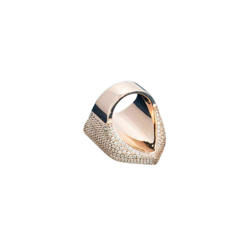 custom moissanite ring rose gold design1