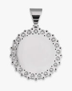 Custom Picture Pendant 14K Gold - White Gold