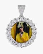 Custom Picture Pendant 14K Gold - White Gold