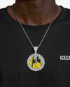 Custom Picture Pendant 14K Gold - White Gold
