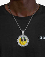 Custom Picture Pendant 14K Gold - White Gold