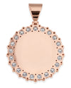 Custom Picture Pendant 14K Gold - Rose Gold