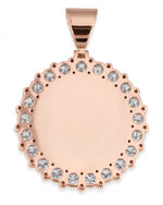 Custom Picture Pendant 14K Gold - Rose Gold