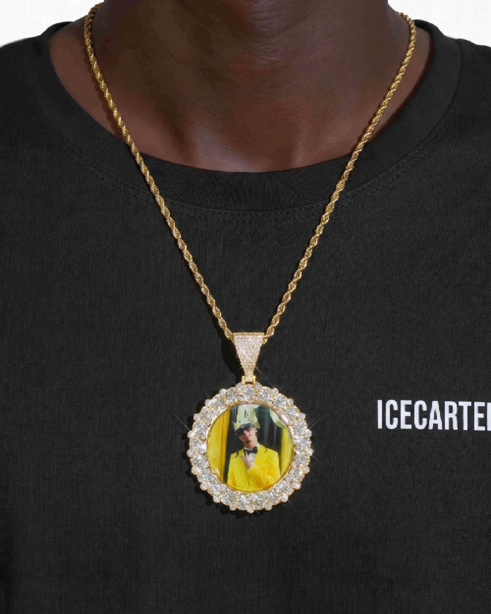 Custom Picture Pendant 14K Gold - Yellow Gold